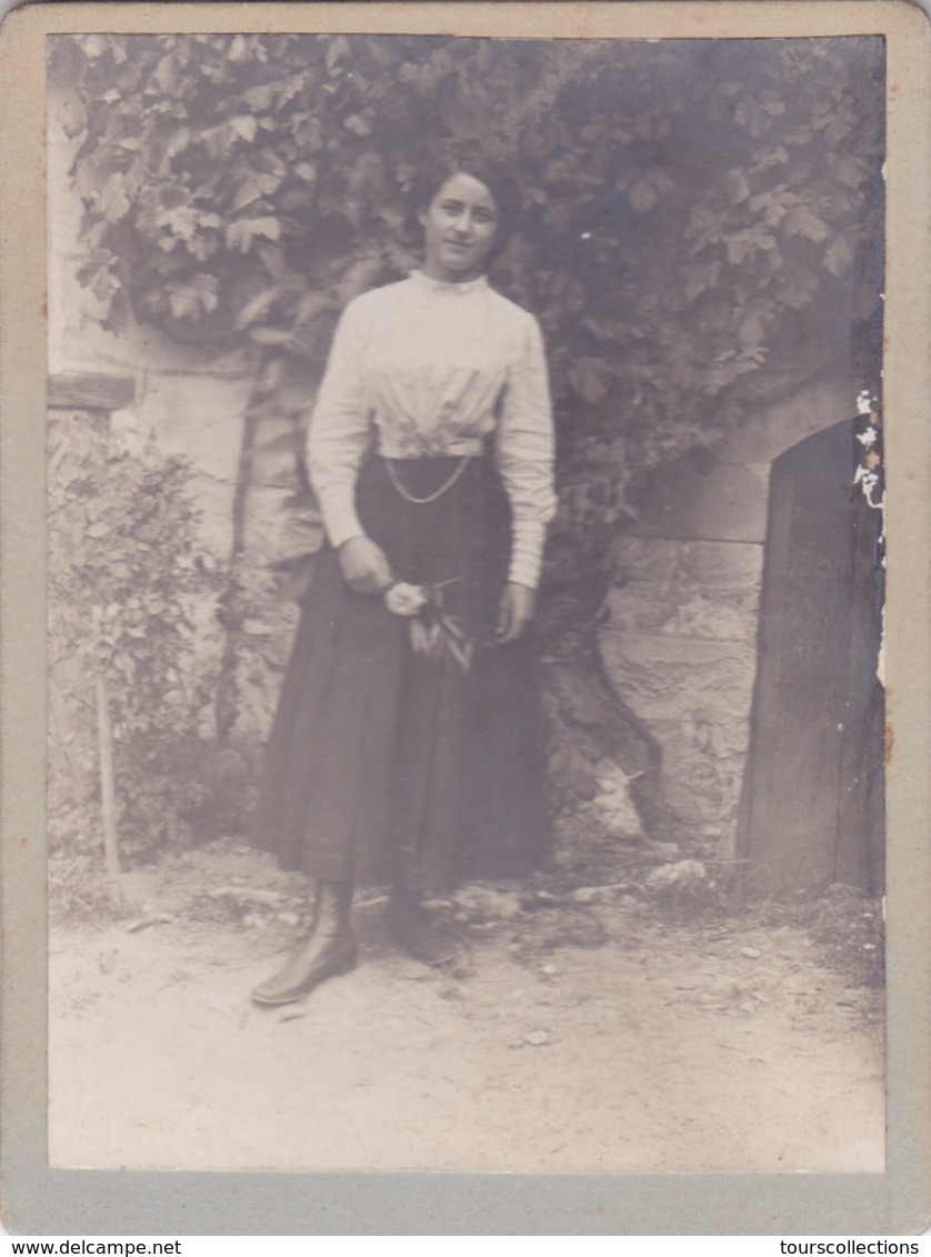 LOT De 2 PHOTOS De SAINT CYR SUR LOIRE (37) Au Nord De Tours - Yvonne , Charles Et Suzanne Geslin En 1911 Ou 1912 - Plaatsen