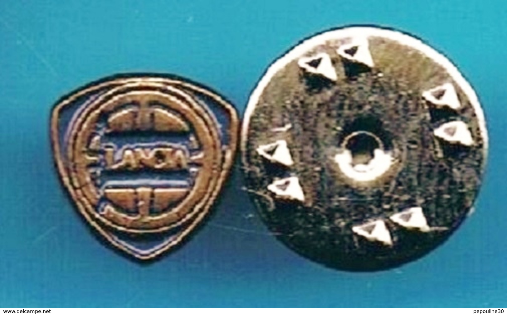 1 PIN'S  //  ** LOGO ** LANCIA / FIAT AUTO ** (TOSCA) - Fiat