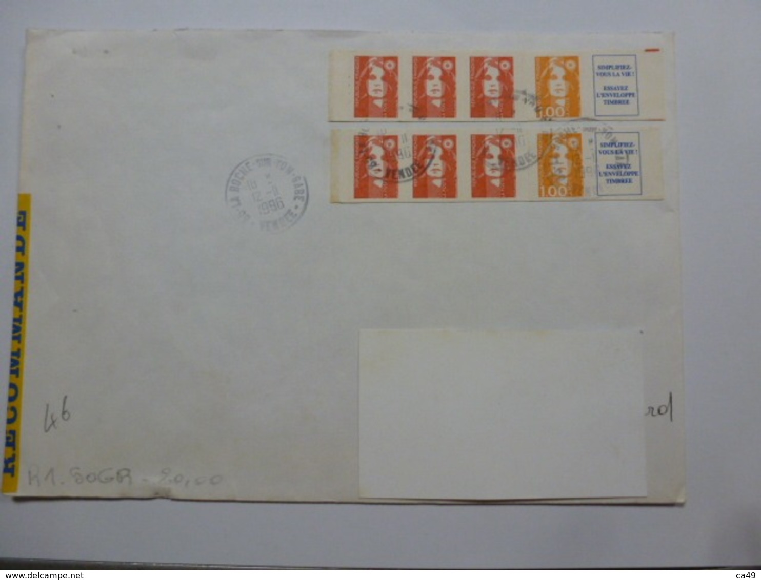 LETTRE RECOMMANDE PREFECTURE DEUX SEVRES - 1961-....