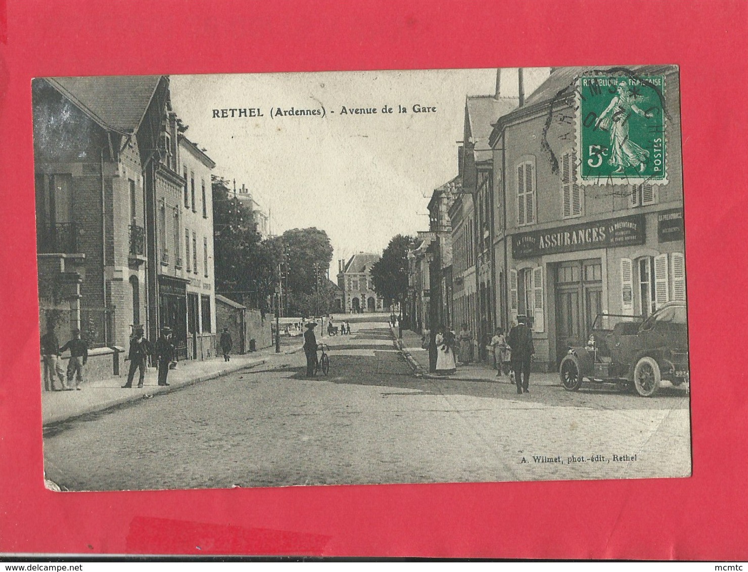 CPA Abîmée -  Rethel   - (Ardennes) - Avenue De La Gare - Rethel