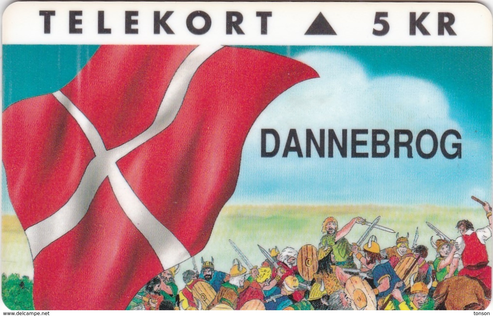 Denmark, KP 013, Dannebrog, Flag, Vikings, Mint, Only 9.000 Issued, 2 Scans. - Denmark