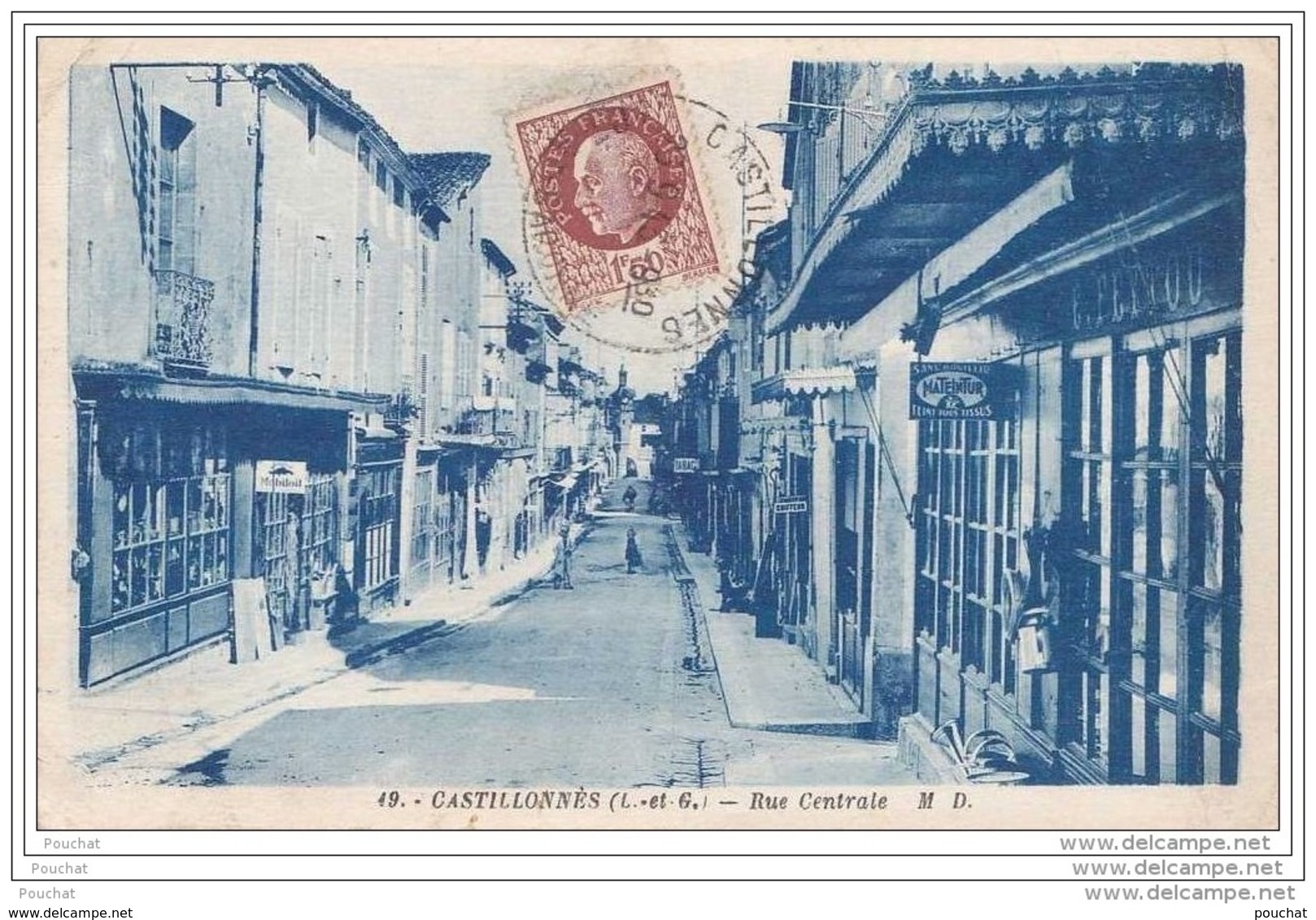 47) CASTILLONNES  (LOT ET GARONNE)  RUE CENTRALE - Sonstige & Ohne Zuordnung