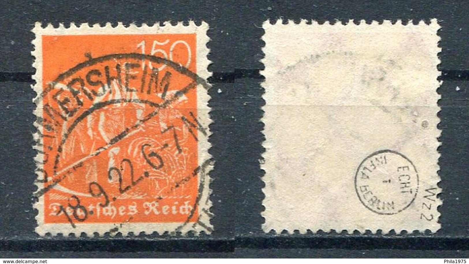 Deutsches Reich Michel-Nr. 189 Vollstempel - Geprüft - Gebraucht