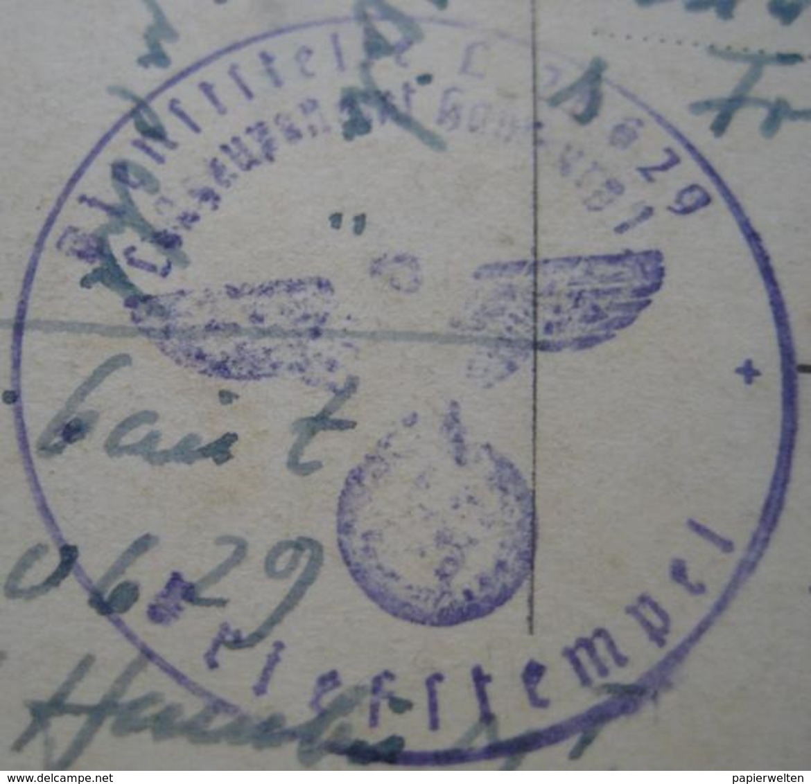 Feldpost: Ansichtskarte Von Luftgaupostamt Hamburg I Mit Tarnstempel Nach Graz 1941 - Lettres & Documents