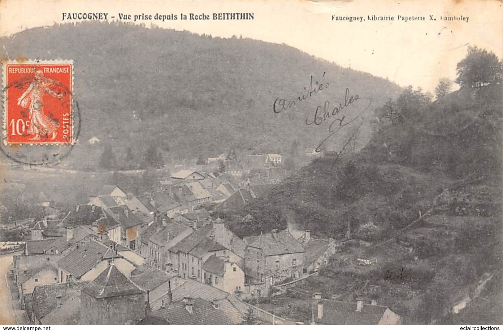 Faucogney        70          Vue Prise Depuis La Roche Beiththin       (voir Scan) - Autres & Non Classés