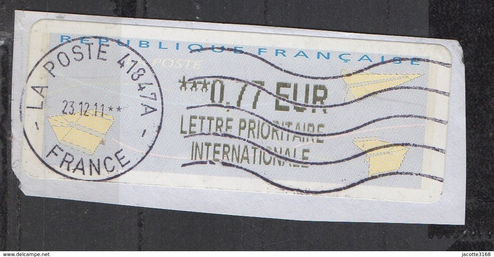 2011    *** Lettre Prioritaire Internationale   0.77 - 2000 Type « Avions En Papier »