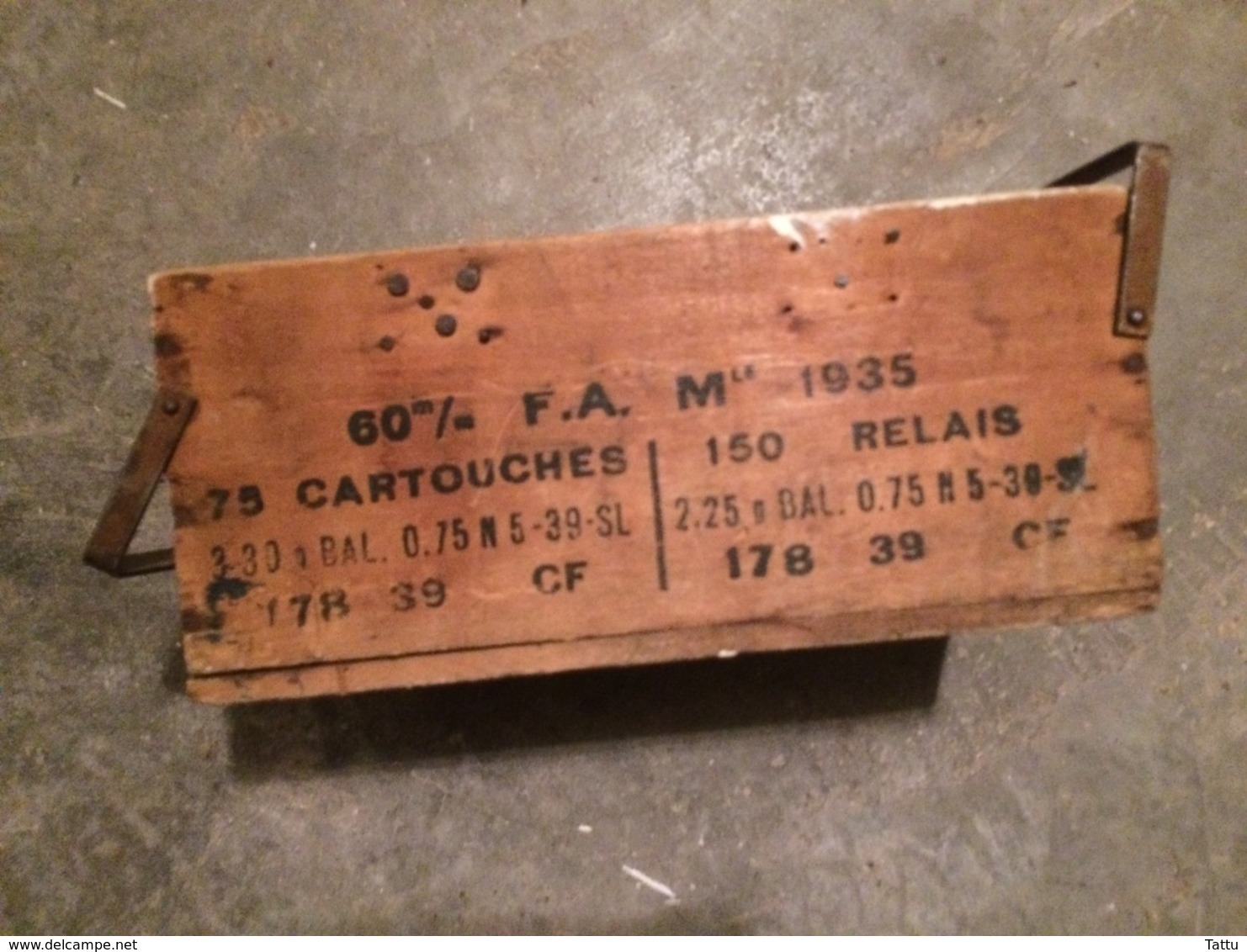 Caisse à Munitions En Bois WWII - Equipaggiamento