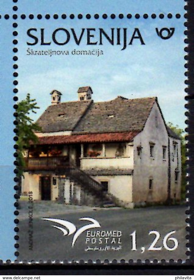 2018 Slovenia - Euromed Joint Issue - Houses Of MIdeteranean - 1v MNH** MiNr. 1315 - Slovenia