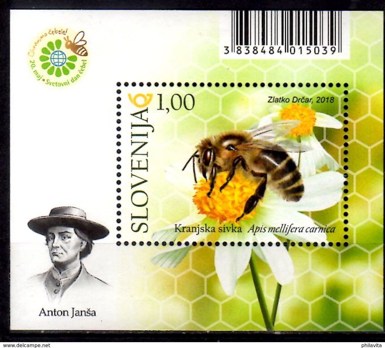 2018 Slovenia - International World Honeybees Day - Paralle Issue - MS - MNH** MiNr. 1314 (Block 108) - Slovenia