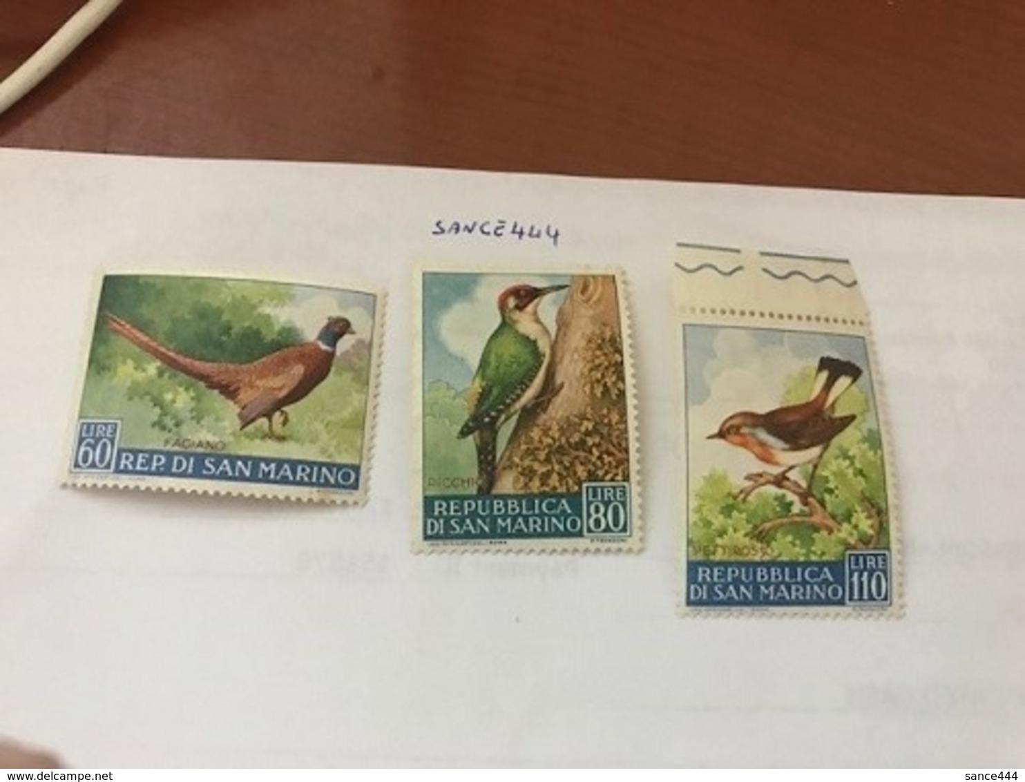 San Marino Birds 3v. 1960 Mnh - Ongebruikt