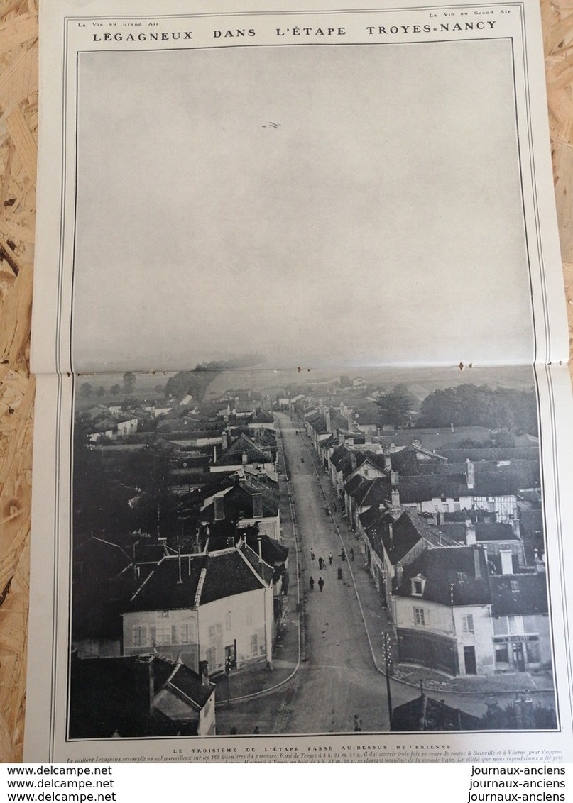 1910 AVIATION - LE CIRCUIT DE L'EST - LES CONCURRENTS - LEGAGNEUX ET LEBLANC - BRIENNE -VAUCOULEUR - LINDPAINTNER - Andere & Zonder Classificatie