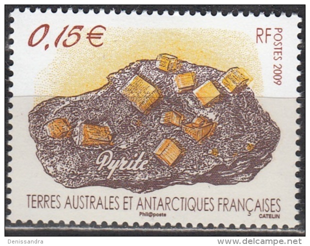 TAAF 2009 Yvert 521 Neuf ** Cote (2015) 1.00 Euro Minéral Pyrite - Neufs