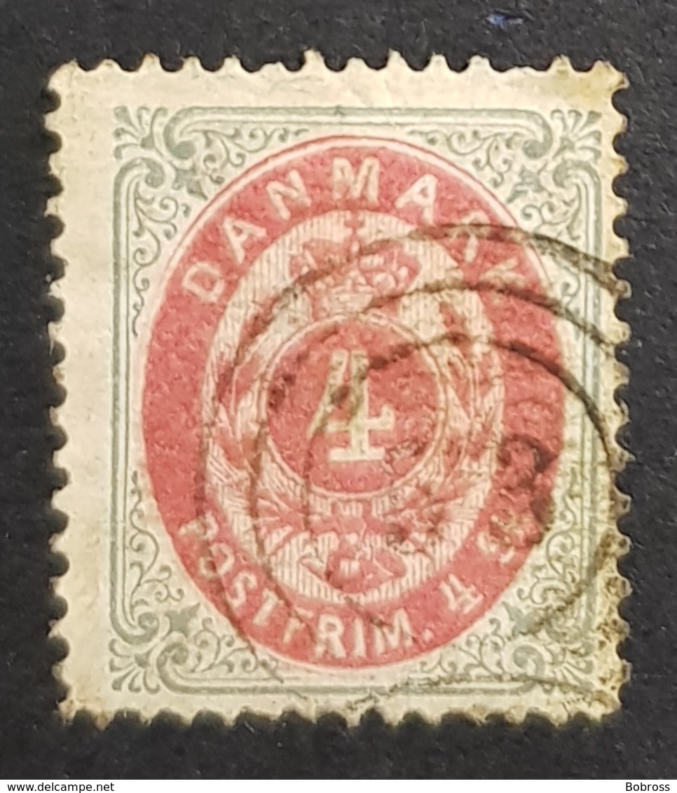 1870-1871 Royal Emblem, Danmark, Denmark, Danemark, *, ** Or Used - Usati