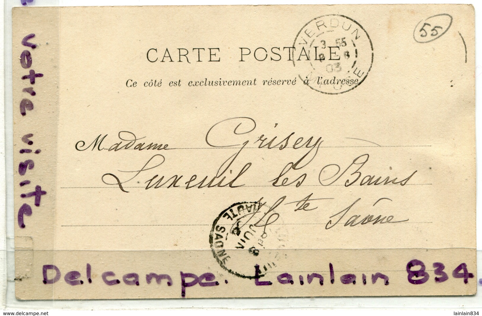 - Verdun - ( Meuse ), Jardin Du Palais Episcopal, Jardinier, Précurseur, écrite, 1903, Coins Ok, BE, Scans. - Verdun