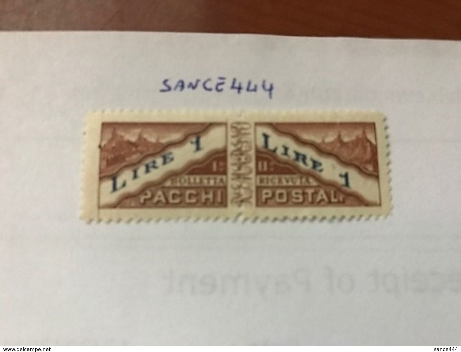 San Marino 1L Pacchi Postali 1945 Mnh - Nuovi