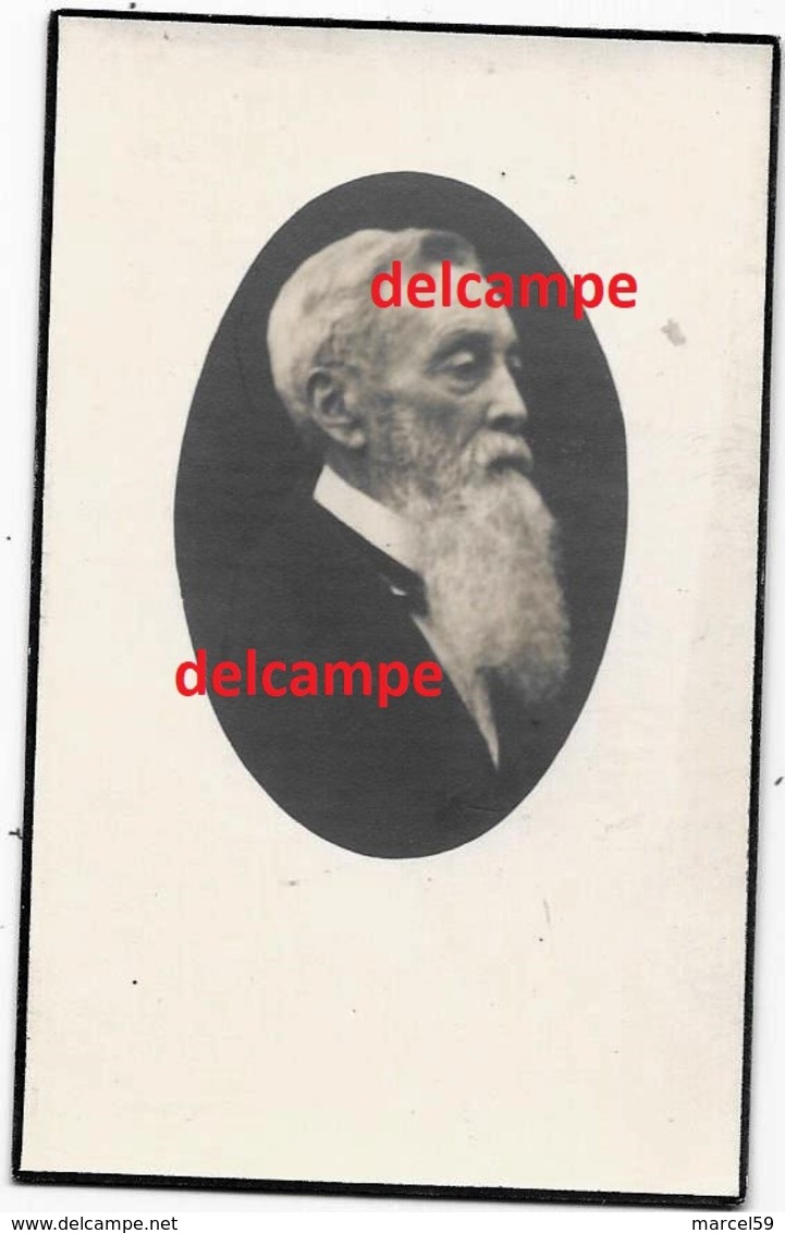 Bidprentje Alfons Callebaut Erembodegem 1859 VOORZITTER KERKRAAD En Aldaar Overleden 1945 Van Assche - Images Religieuses