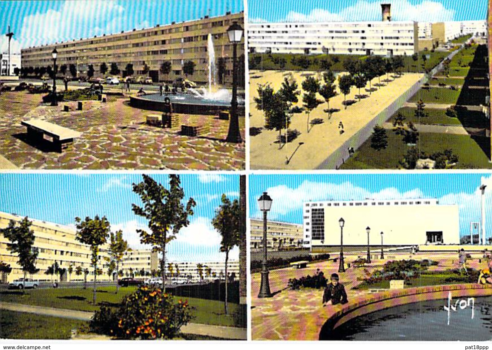 ** Lot De 2 Cartes ** 91 - ATHIS MONS : Multivues Cité F.F.F. Résidence Du NOYER RENARD ( HLM Cité ) - CPSM GF - Essonne - Athis Mons