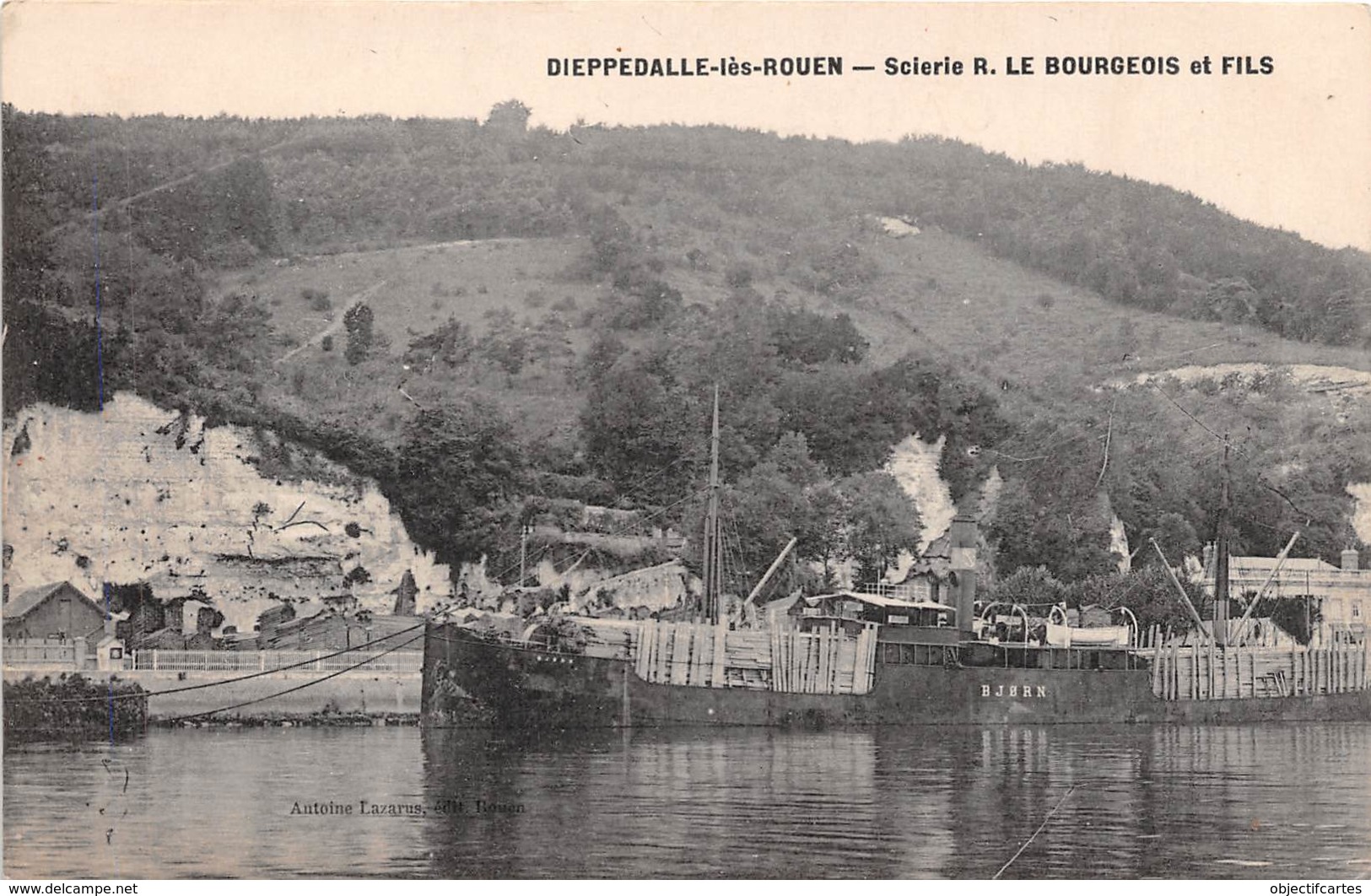 DIEPPEDALLE LES ROUEN Scierie R Le Bourgeois Et Fils 11(scan Recto-verso) MA161 - Dieppe