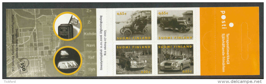 FINLANDE 2006 - CARNET  YT C1741 - Facit H66 - Neuf ** MNH - Transport En Taxi - Markenheftchen