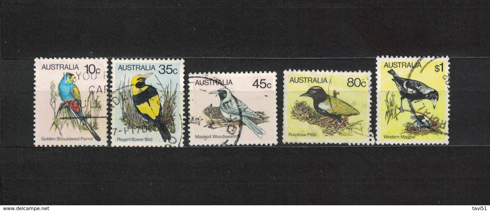 AUSTRALIEN , Australia , 1980 , Oo , Used , Gestempelt ,  Mi.Nr. 715 A - 719 A - Gebraucht