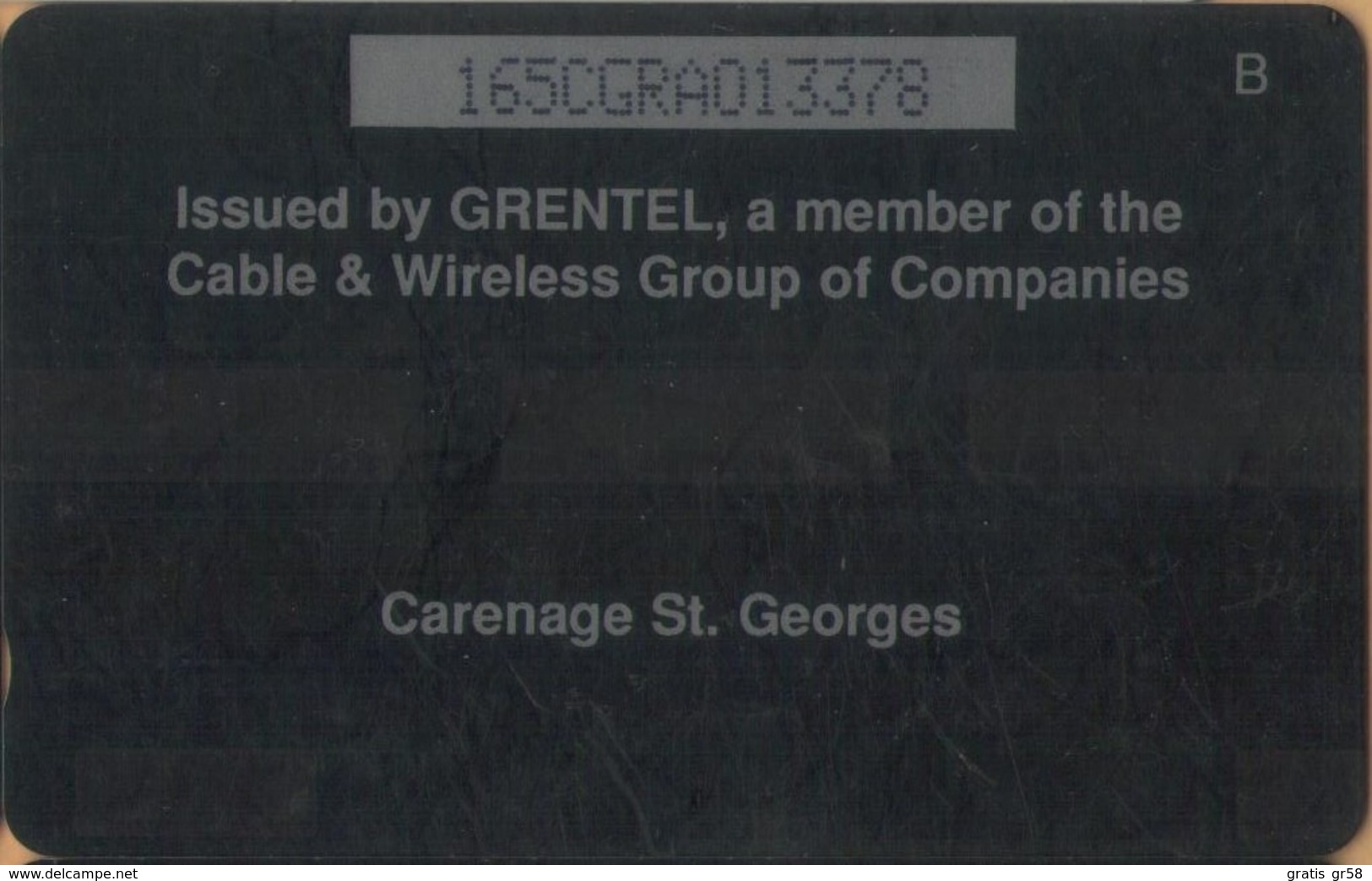 Grenada - GPT, GRE-165A, Carenage St Georges, 165CGRA, 20EC$, Phone Booth, 20.000ex, 1997, Used As Scan - Grenada (Granada)