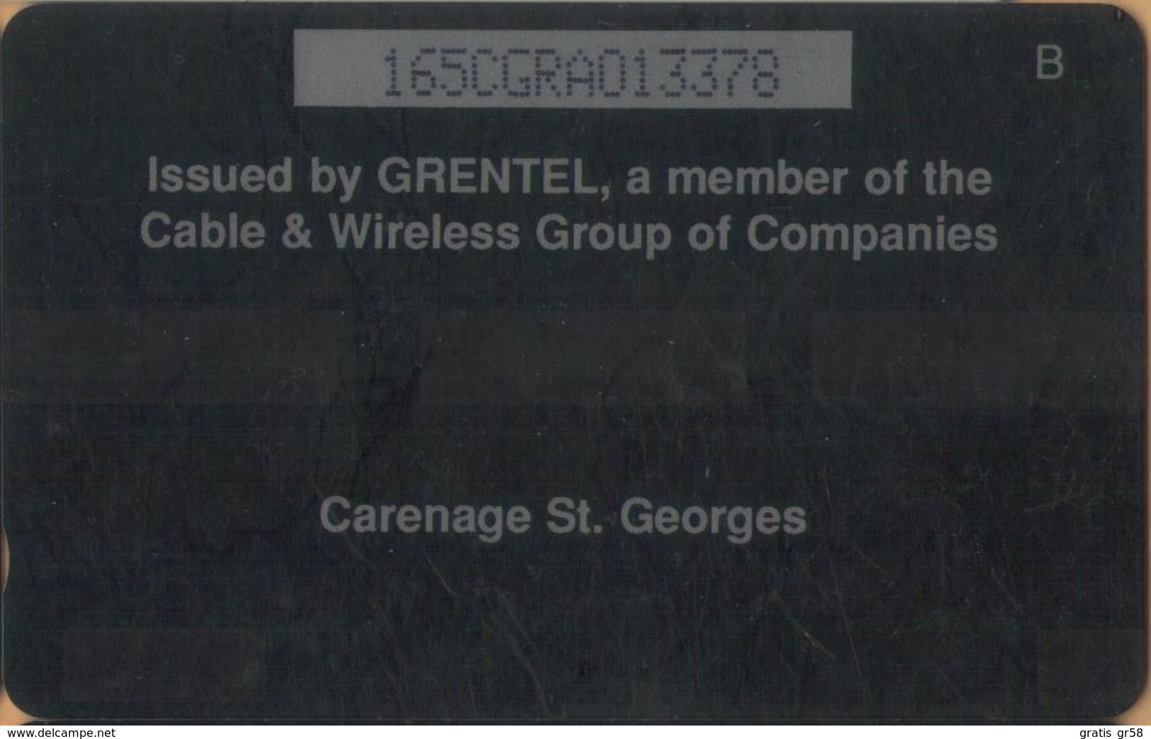 Grenada - GPT, GRE-165A, Carenage St Georges, 165CGRA, 20EC$, Phone Booth, 20.000ex, 1997, Used As Scan - Grenade