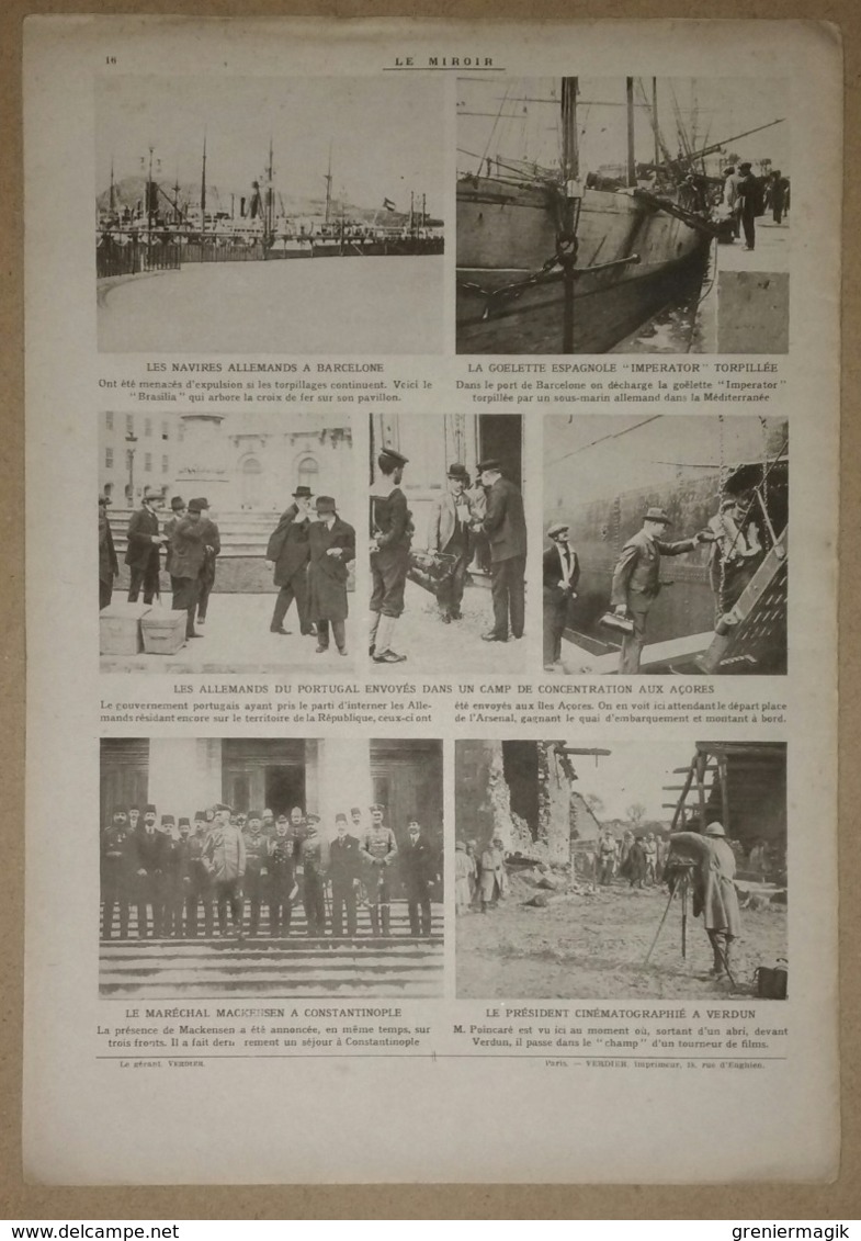 Le miroir du 14/05/1916 Kalitine et Lastotchkine (Erzeroum) - Aviateur Treille de Granseigne - Révolte irlandaise Dublin