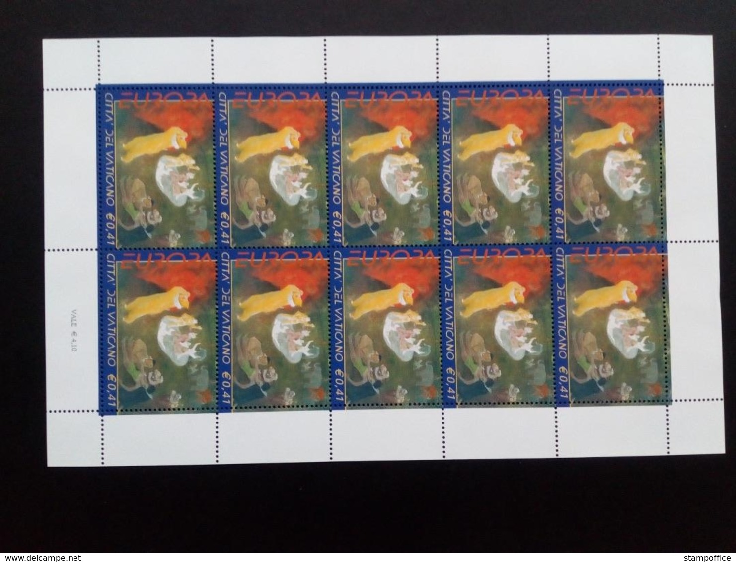 VATIKAN MI-NR. 1415-1416 POSTFRISCH(MINT) KLEINBOGENSATZ EUROPA 2002 - ZIRKUS - 2002