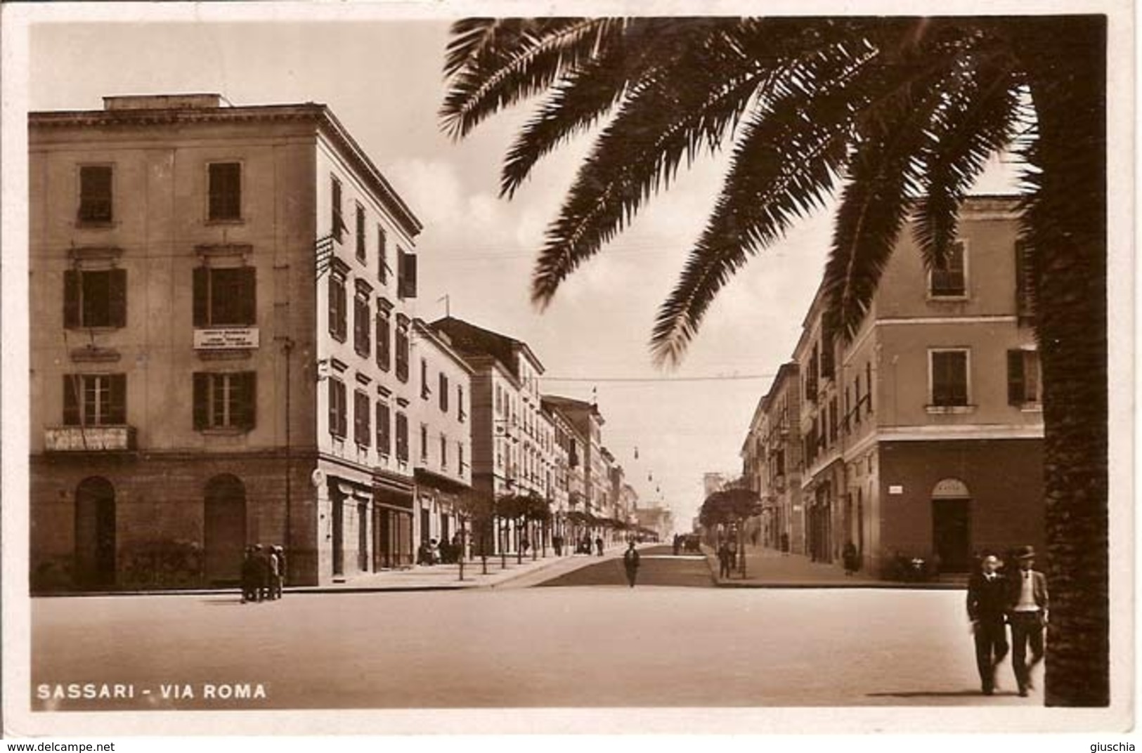 (C).Sassari.Via Roma.Fotocartolina.F.to Piccolo,Viaggiata (c16) - Sassari