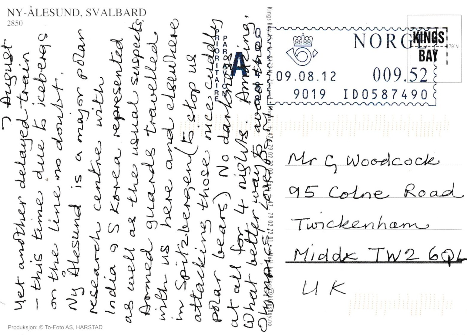 Modern Post Card Of NY.Alesund,Svalbard,Norway.,A25. - Norway