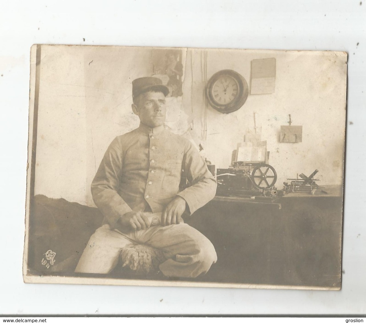BOU DENIB (MAROC) PHOTO AVEC MILITAIRE FRANCAIS 28 11 1911 - Guerra, Militares