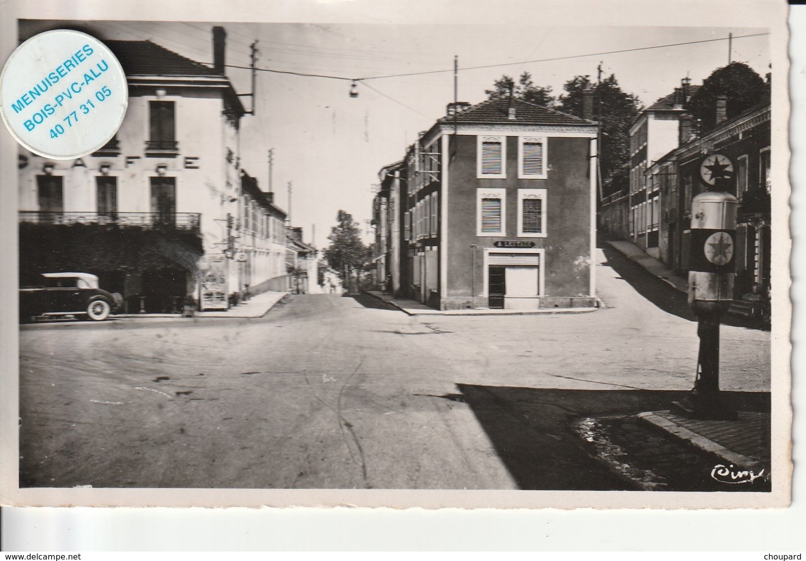 40 - Très Belle Carte Postale Semi Moderne Dentelée De  SAINT SEVER  Place Cap Et L'hotel De Rrance - Saint Sever