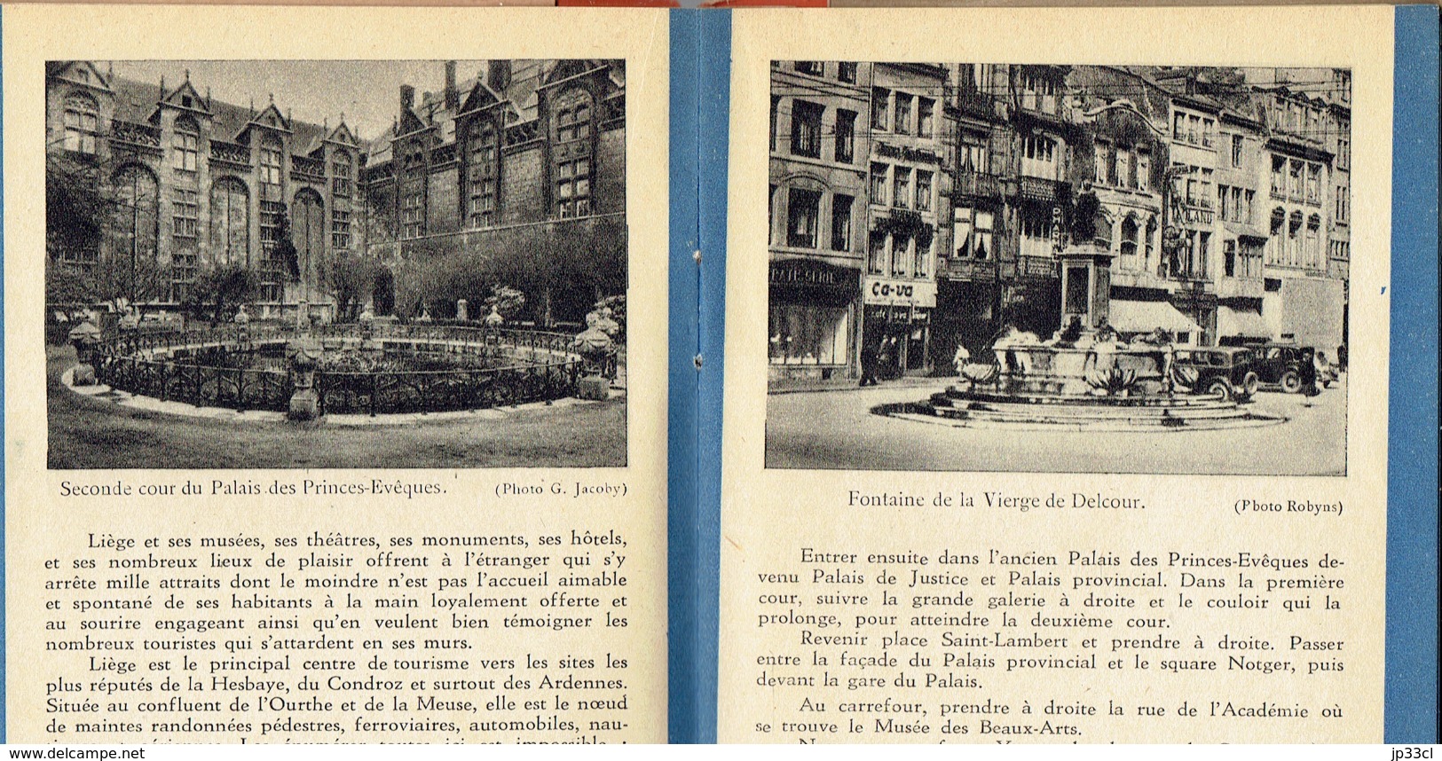 Liège Autrefois : Nombreuses Photos Anciennes De La Ville Dans Une Brochure éditée Par L'Office Du Tourisme (vers 1950) - Documents Historiques