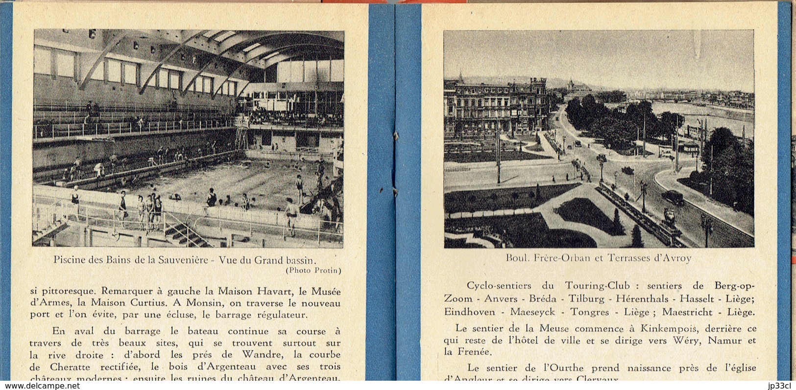 Liège Autrefois : Nombreuses Photos Anciennes De La Ville Dans Une Brochure éditée Par L'Office Du Tourisme (vers 1950) - Documents Historiques