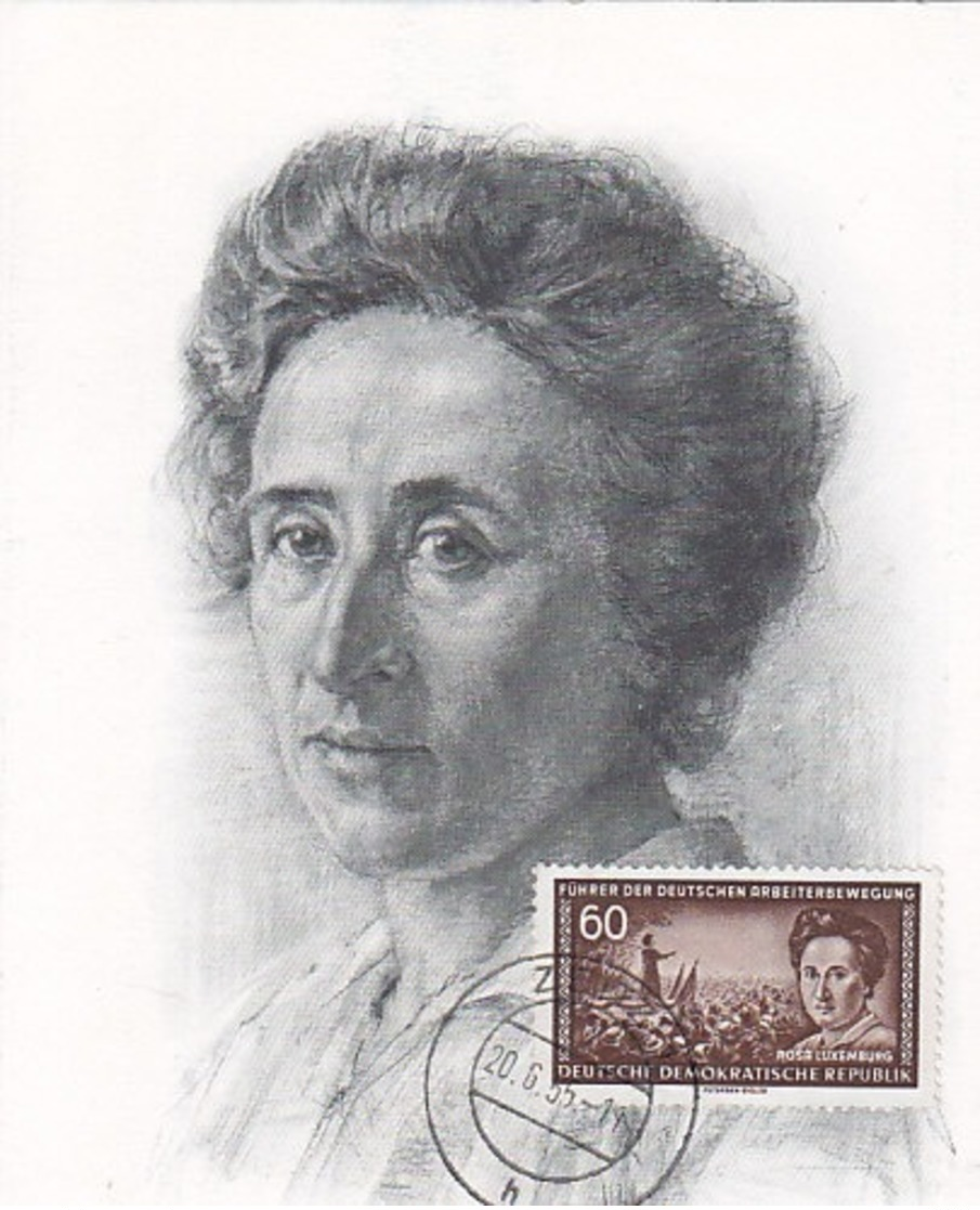 DDR  MAXIMUM CARD  ROSA LUXEMBURG - Other & Unclassified