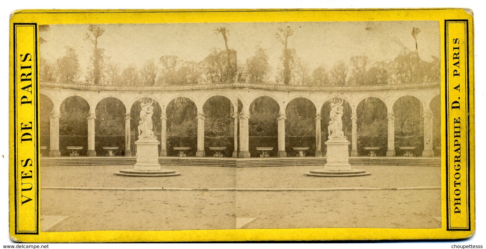 Photos Stéréoscopiques - Paris - Le Bosquet Des Colonnades Du Chateau De Versailles -  C 86 - Stereo-Photographie