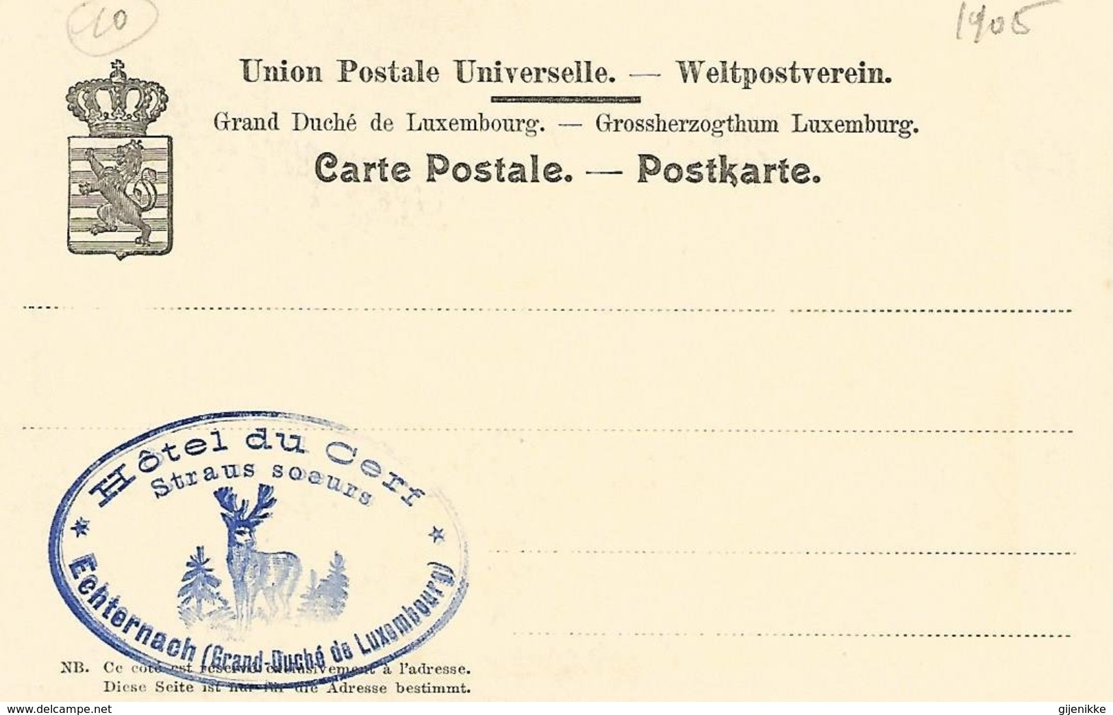 Antieke Cpa 1905 Petite Suisse Luxembourgeoise.- Halsbacherthal. Le Passage De Schipka - Echternach