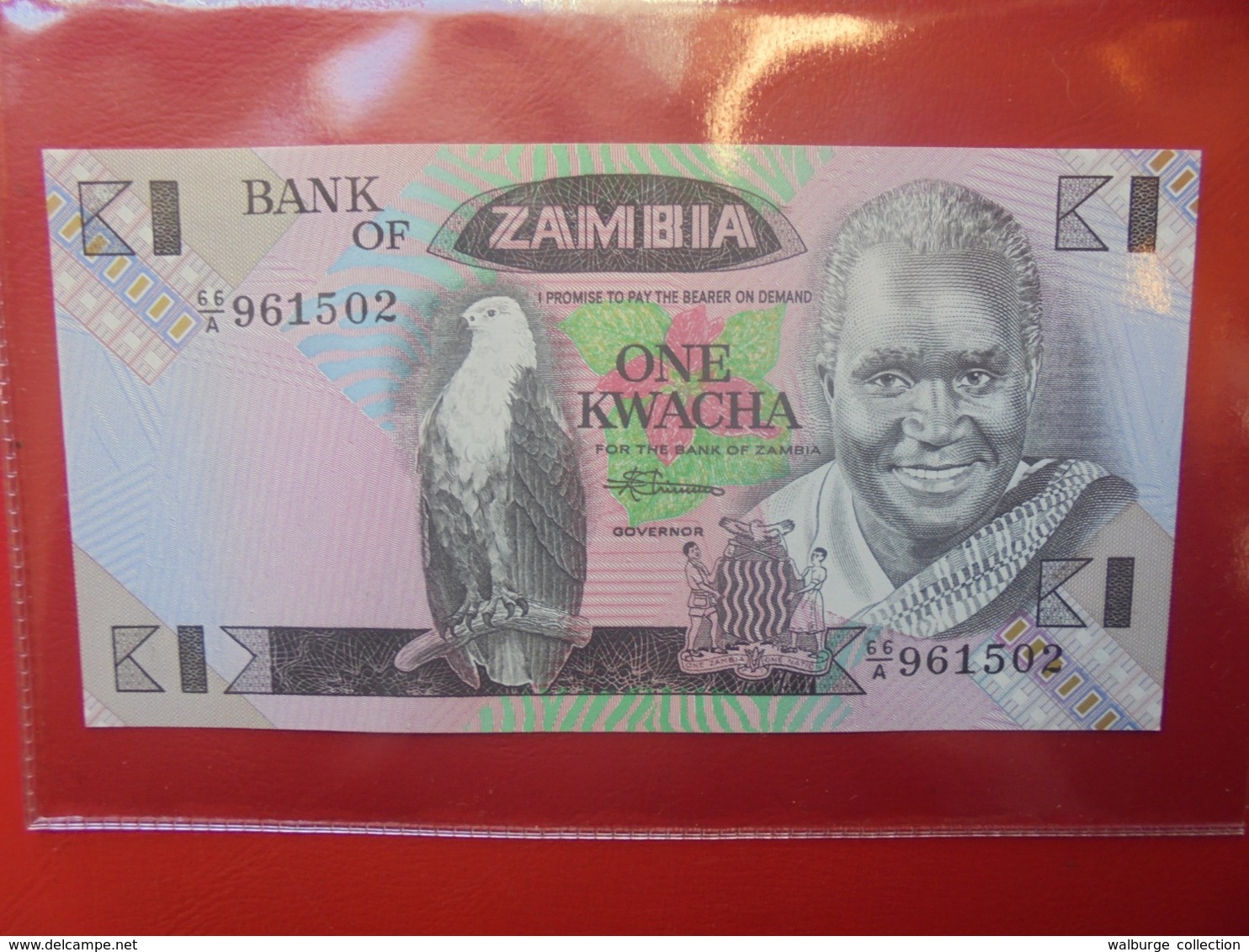 ZAMBIE 1 KWACHA 1980-88 PEU CIRCULER/NEUF (B.9) - Sambia