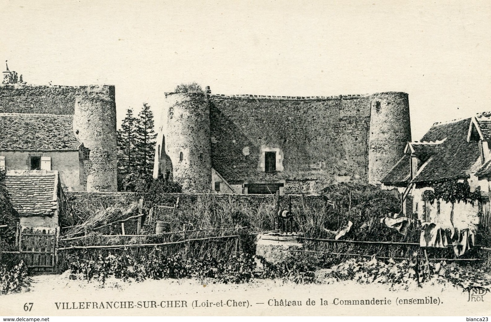 B61210 Cpa Villefranche Sur Cher - Château De La Commanderie - Altri & Non Classificati