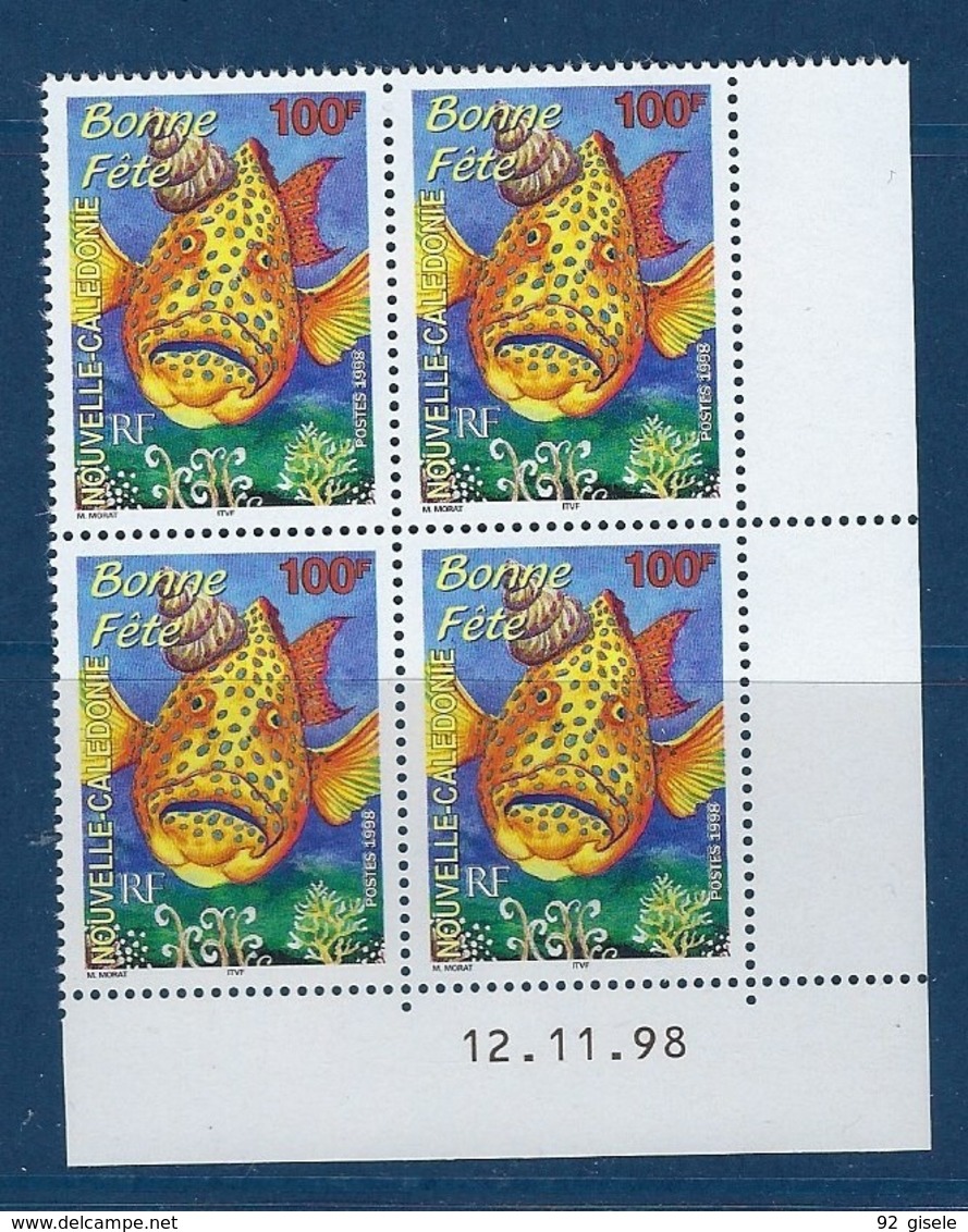 Nle-Caledonie Coins Datés YT 781 " Timbres De Souhaits " Neuf** Du 12.11.1998 - Ungebraucht