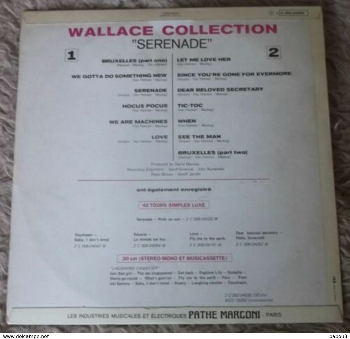33 T  WALLACE COLLECTION   ** SERENADE - Sonstige - Englische Musik