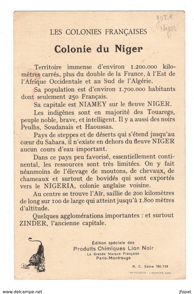 NIGER - Les Colonies Françaises - Niger