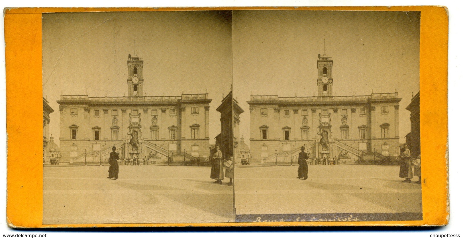 Photos Stéréoscopiques - Italie - Rome -  Le Capitole -  C 89 - Stereo-Photographie