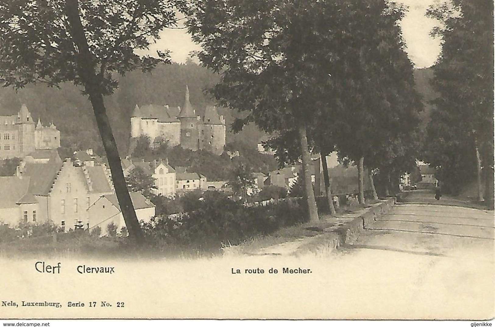 Antieke Cpa  Clerf, Clervaux. La Route De Mecher - Clervaux