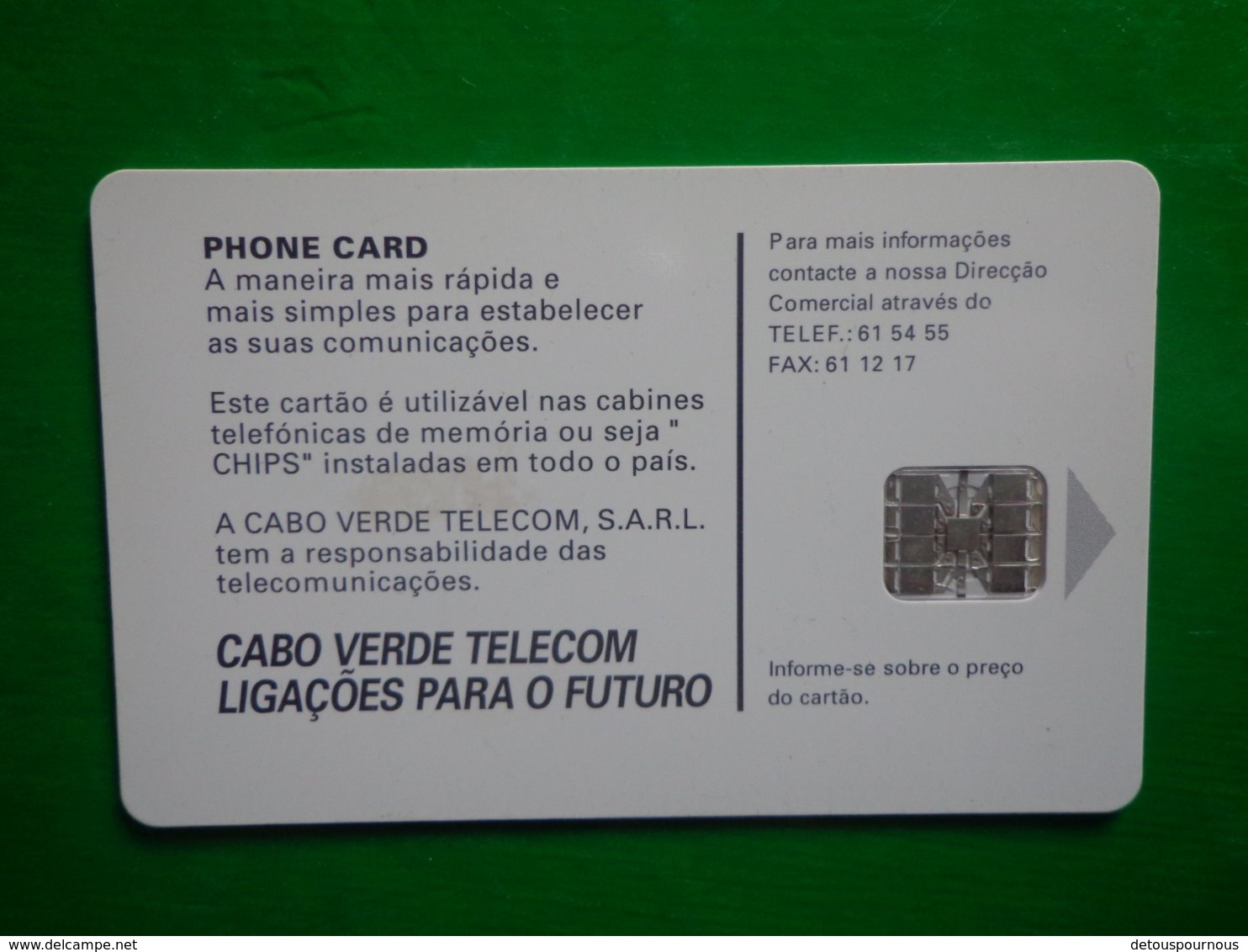 Télécarte Cap Vert, 1998, Utilisé, Traces - Kapverden