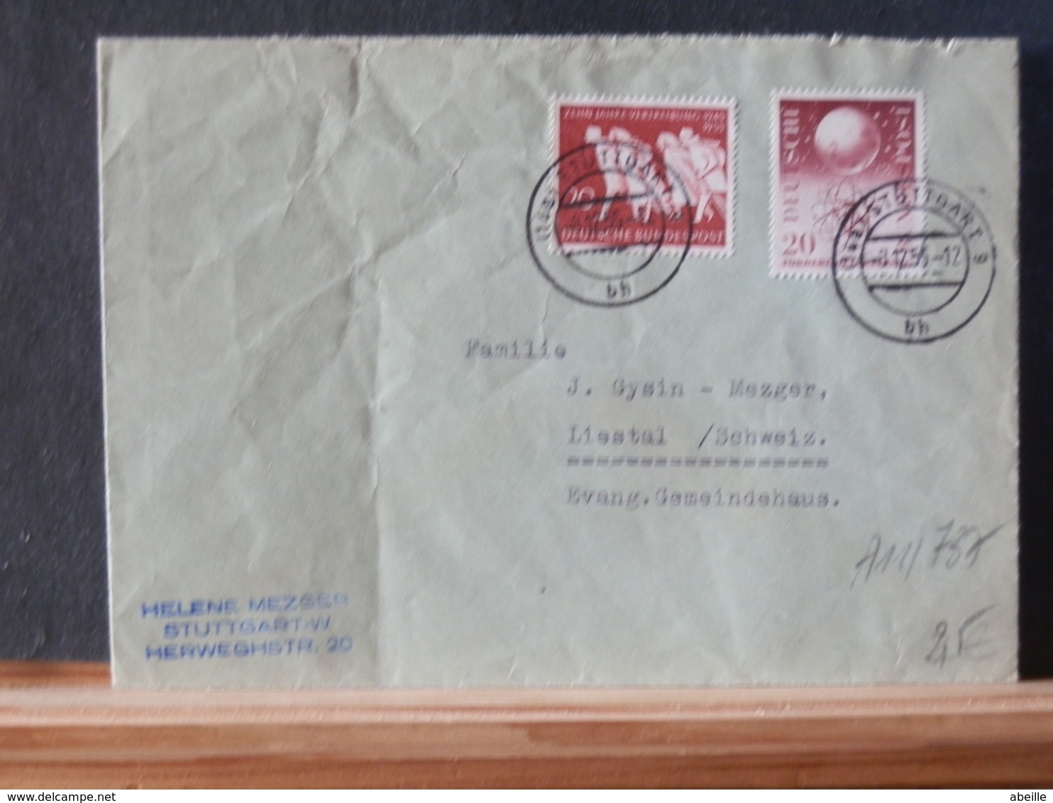 A11/737 LETTRE  POUR LA SUISSE - Briefe U. Dokumente