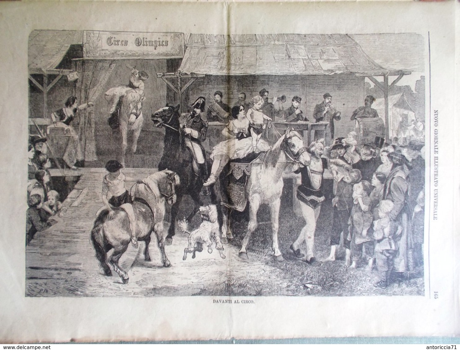 Nuovo Giornale Illustrato Universale 22 Maggio 1870 Morte Moscheles Lucera Circo - Voor 1900