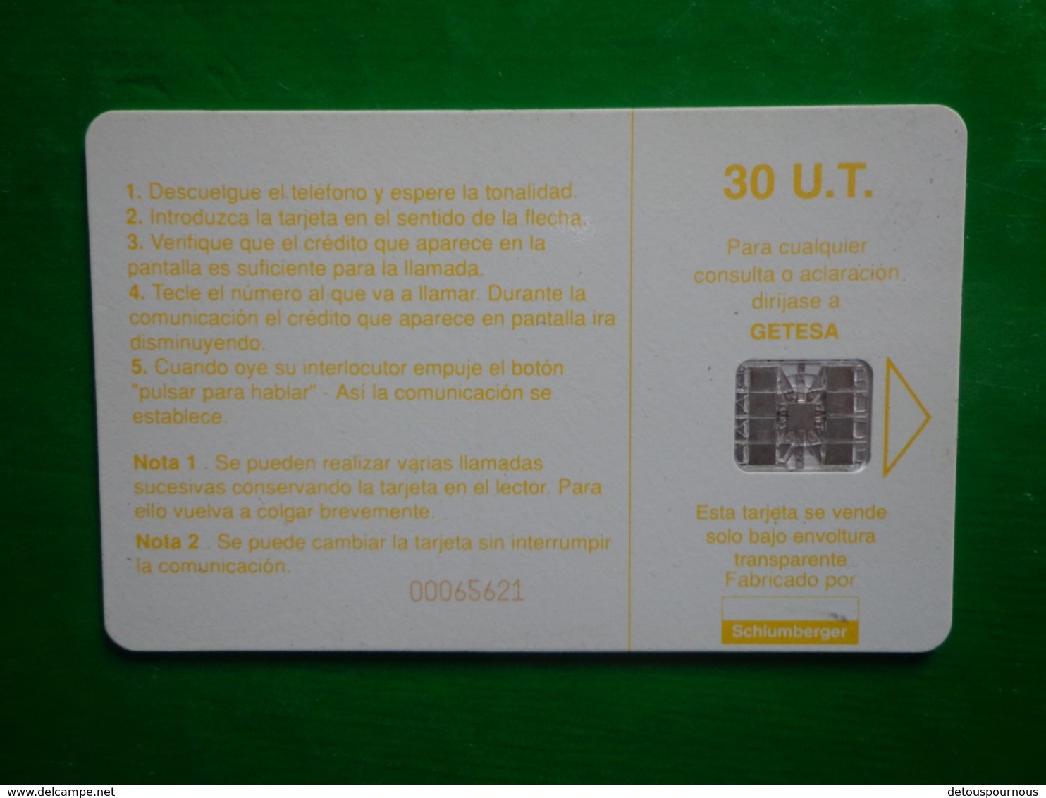 Télécarte Guinée-équatoriale, 30 Unités Utilisé, Traces - Aequatorial-Guinea