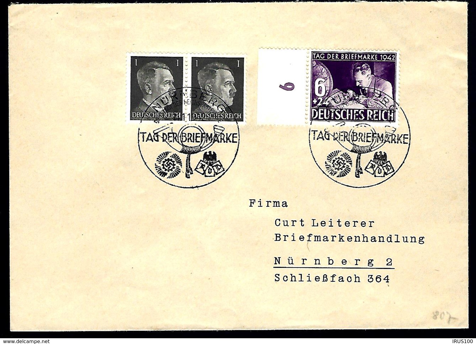 TAG DER BRIEFMARKE - 1942 - NÜRNBERG - Giornata Del Francobollo