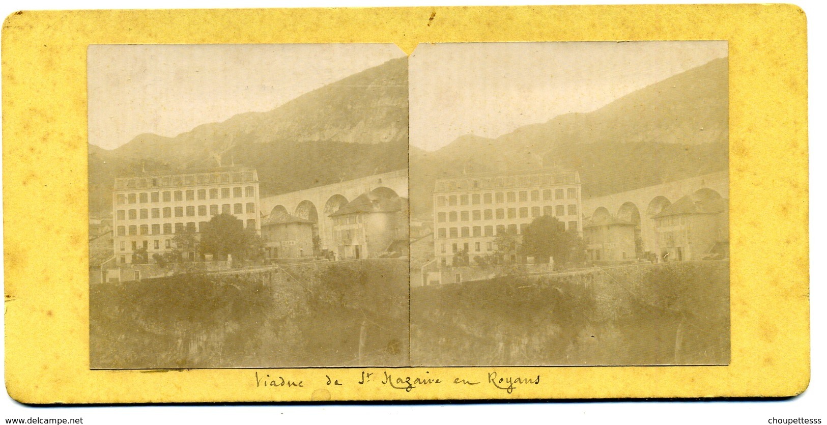 Photos Stéréoscopiques - Drôme -  Saint Nazaire En Royans - Le Viaduc  -  C 97 - Stereoscopic